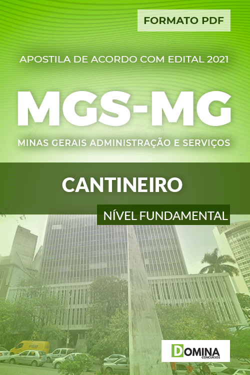 Apostila Concurso Seletivo MGS MG 2021 Cantineiro