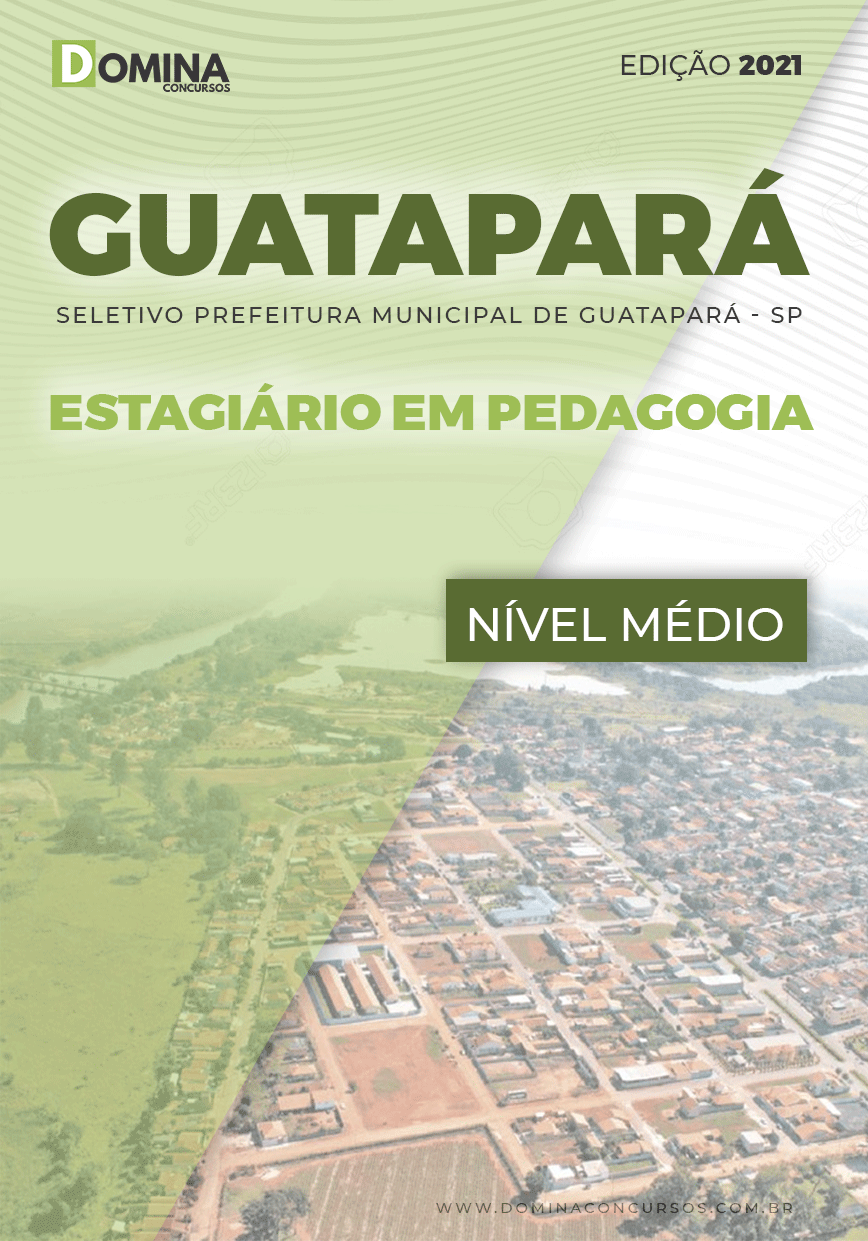 Apostila Pref Guatapará SP 2021 Estagiário Pedagogia