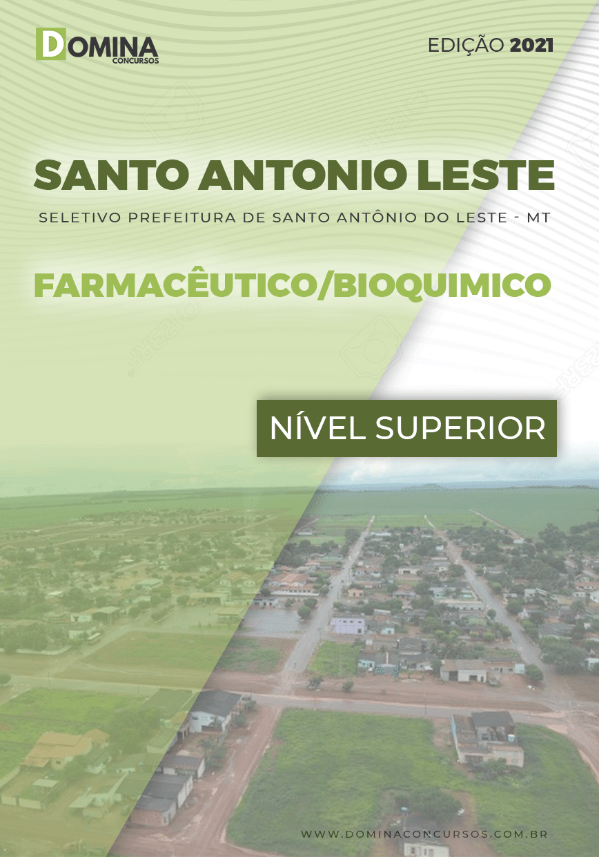 Apostila Santo Antônio Leste MT 2021 Farmacêutico Bioquímico