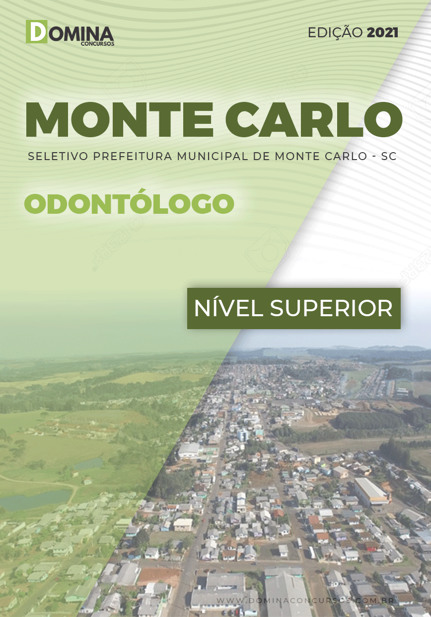 Apostila Seletivo Pref Monte Carlo SC 2021 Odontólogo