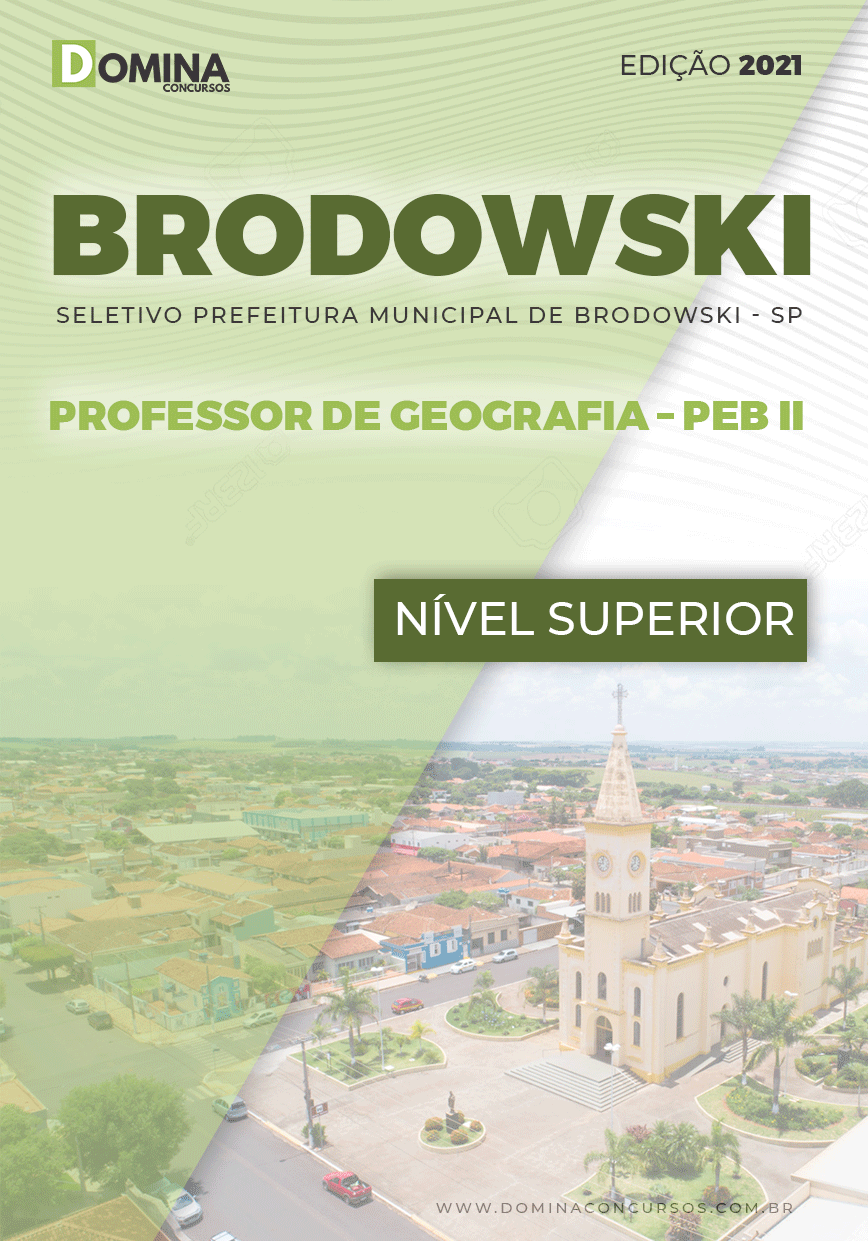 Apostila Pref Brodowski SP 2021 Professor de Geografia PEB II