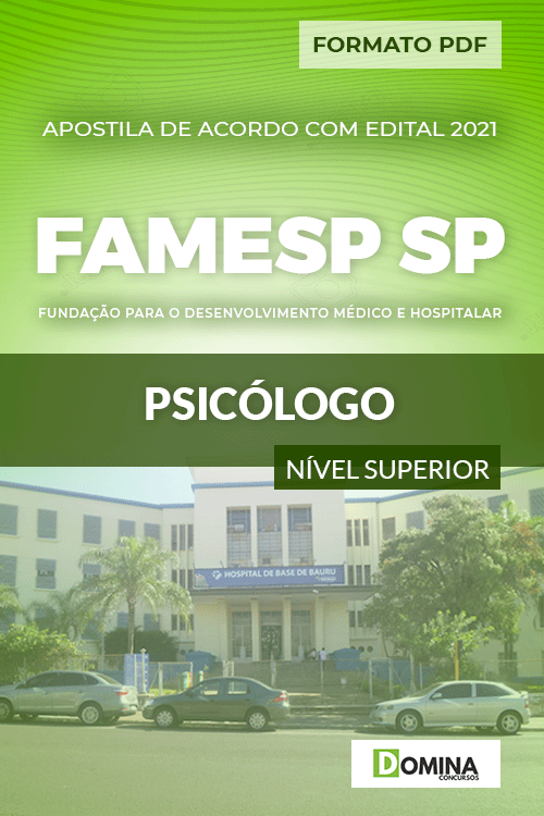 Apostila Processo Seletivo FAMESP SP 2021 Psicólogo