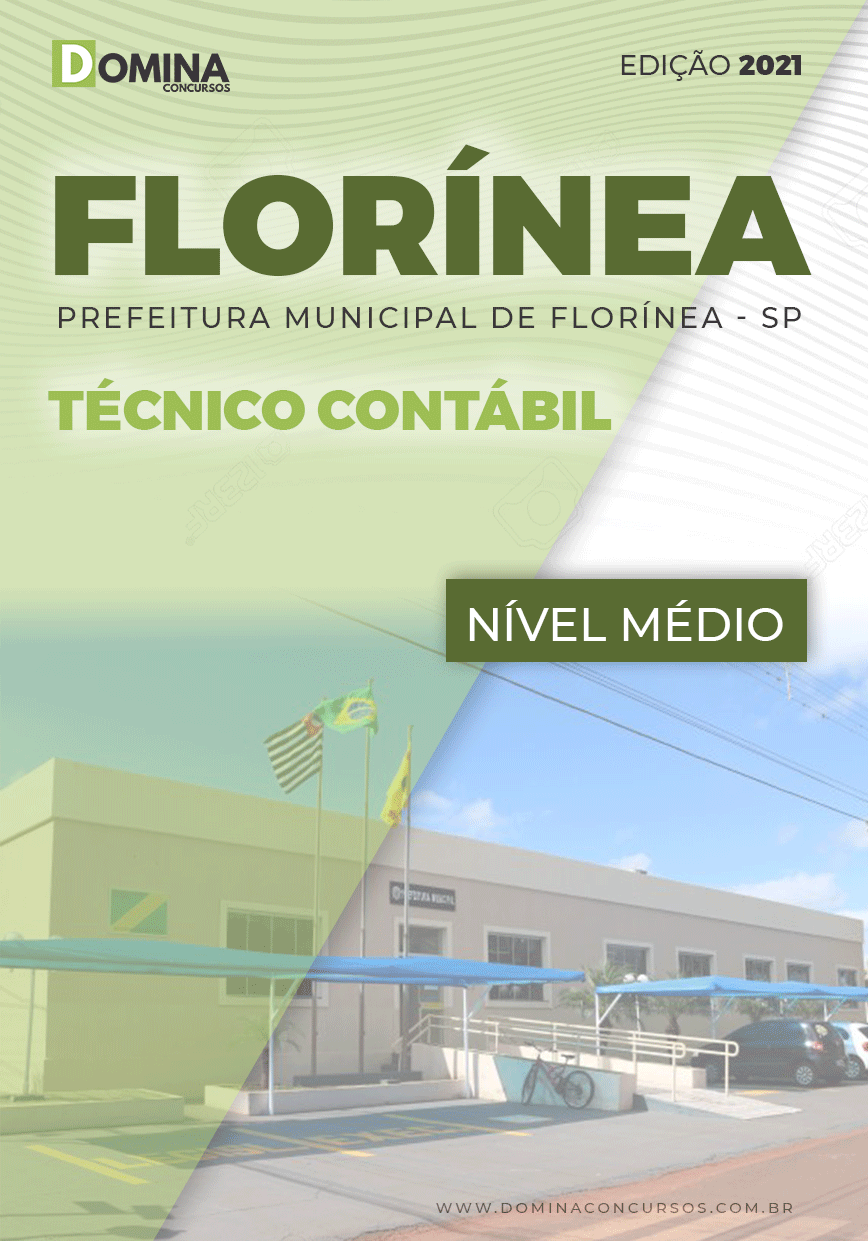 Apostila Prefeitura Florínea SP 2021 Técnico Contábil