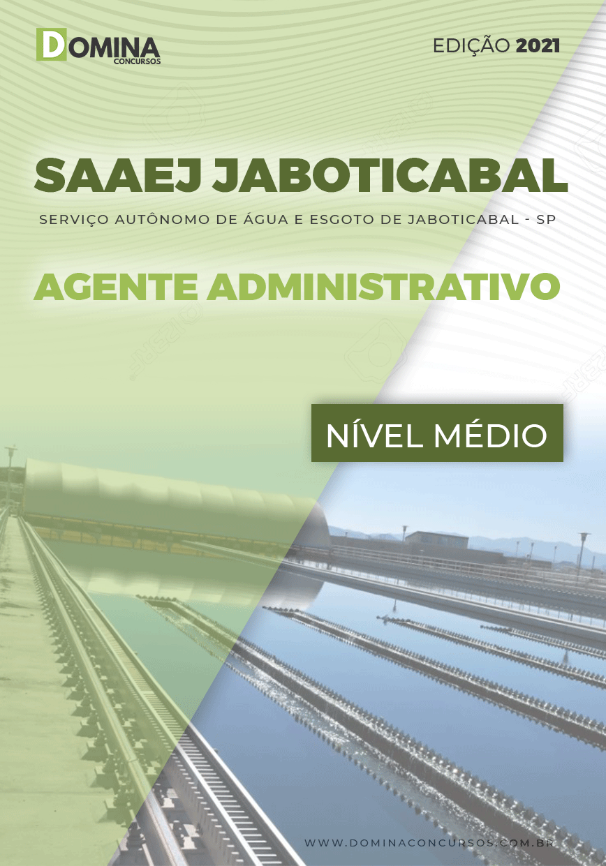 Apostila SAAEJ Jaboticabal SP 2021 Agente Administrativo