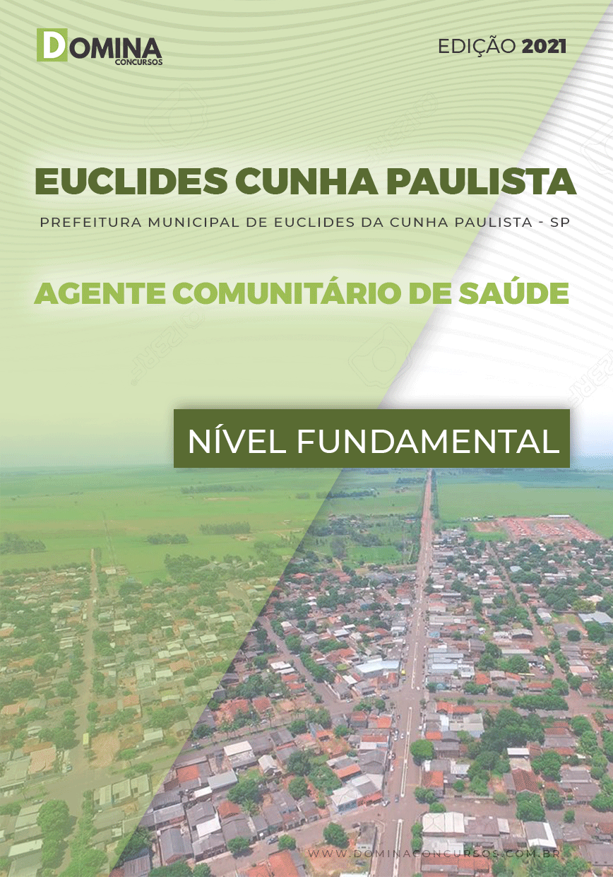 Apostila Euclides da Cunha Paulista SP 2021 Agt Comunitário de Saúde
