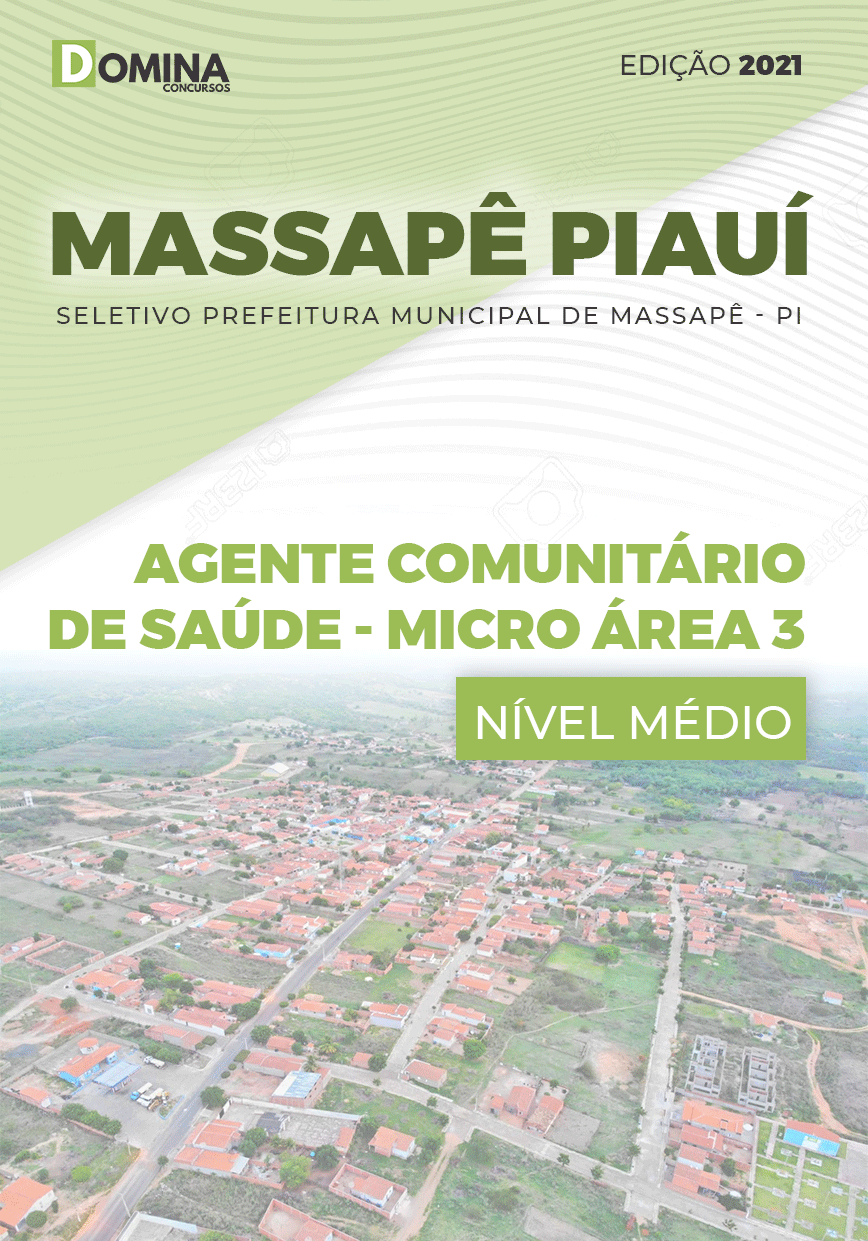 Apostila Pref Massapê Piauí PI 2021 Agente Comunitário de Saúde