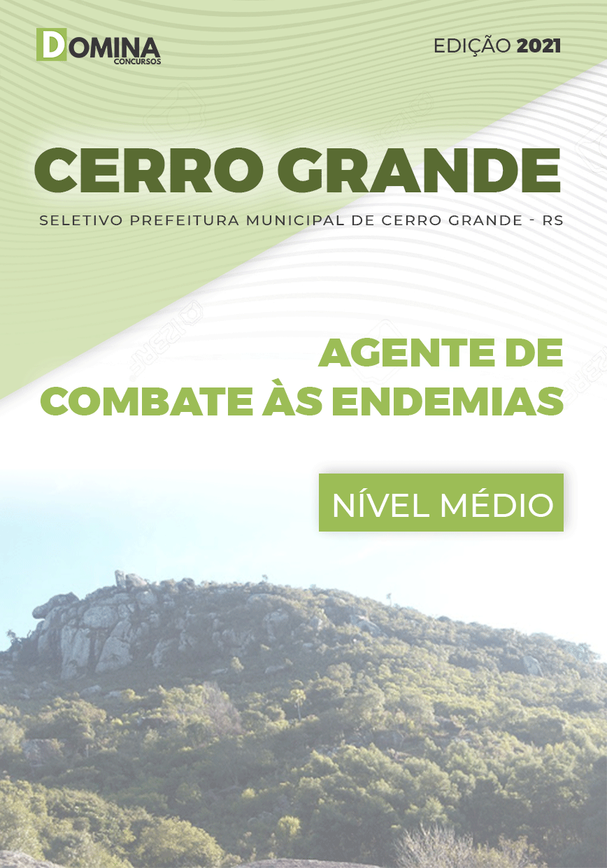 Apostila Cerro Grande RS 2021 Agente Combate às Endemias
