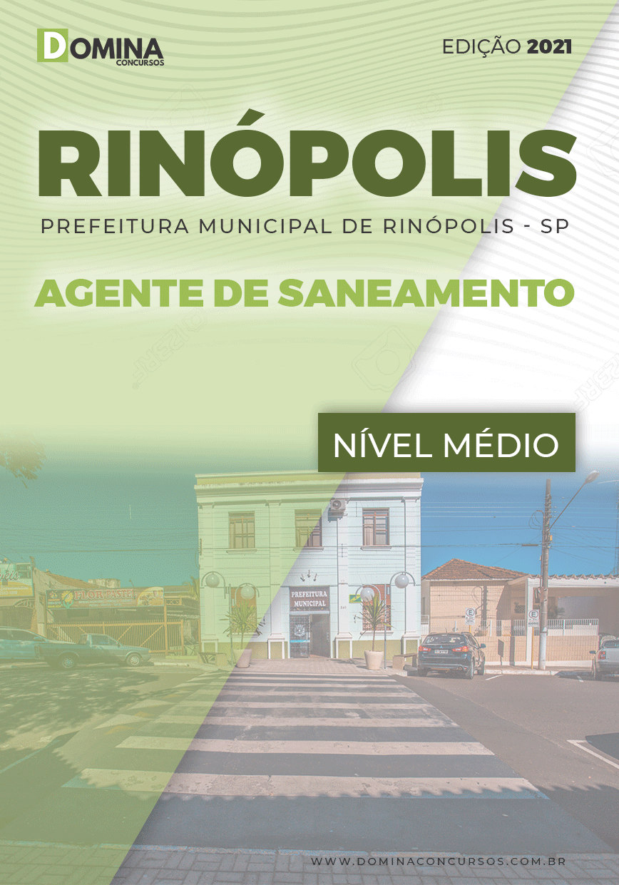 Apostila Concurso Pref Rinópolis SP 2021 Agente de Saneamento