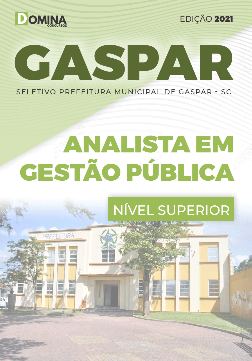 Apostila Seletivo Pref Gaspar SC 2021 Analista em Gestão Pública