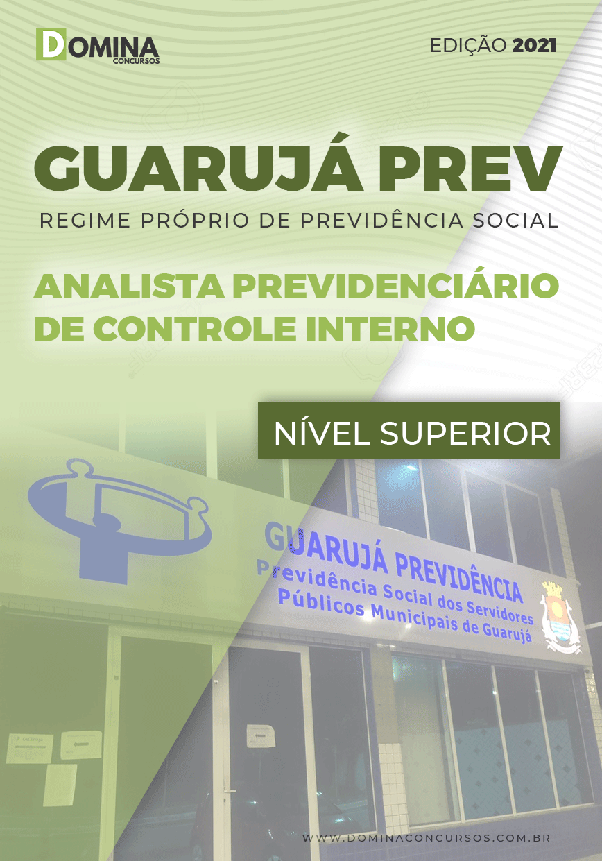 Apostila Guarujá PREV SP 2021 Analista Previdenciário Controle Interno