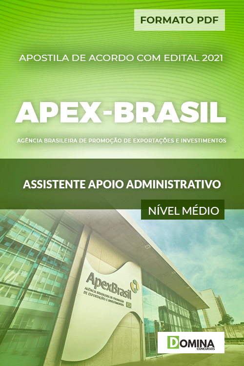 Apostila Seletivo Apex Brasil 2021 Assistente Administrativo