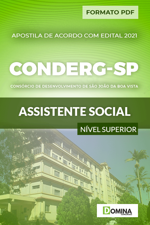 Apostila Processo Seletivo CONDERG SP 2021 Assistente Social