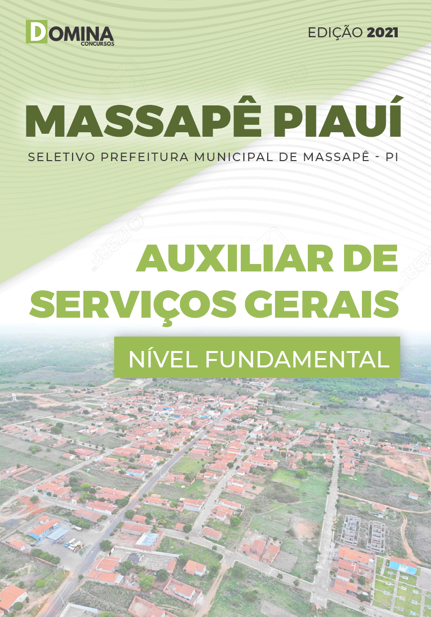 Apostila Pref Massapê Piauí PI 2021 Auxiliar de Serviços Gerais