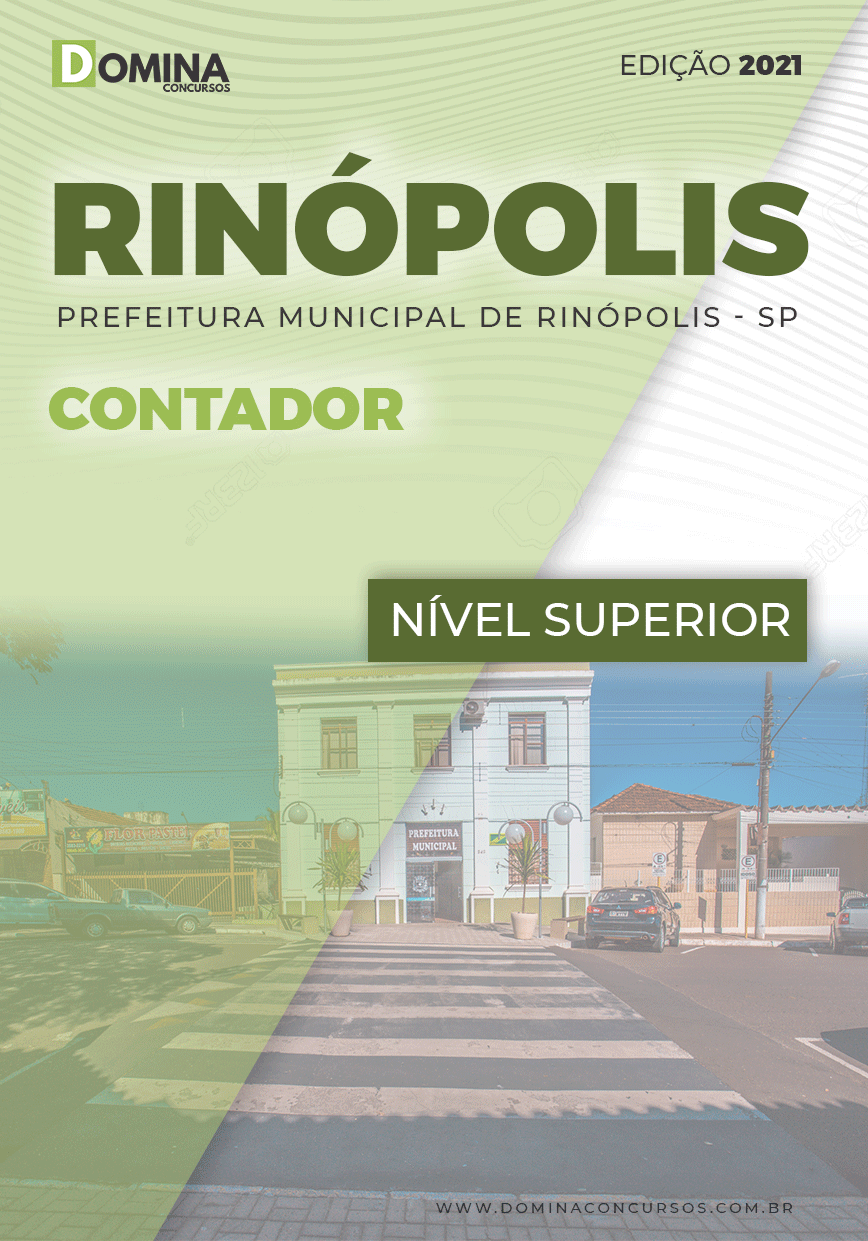 Apostila Concurso Público Pref Rinópolis SP 2021 Contador