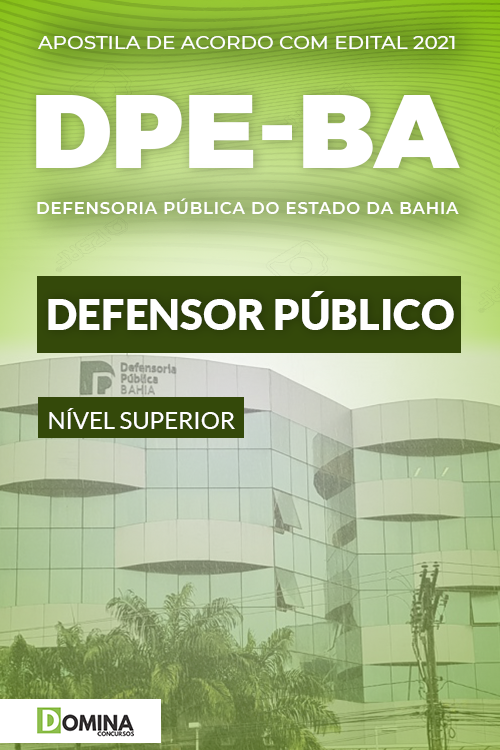 Apostila Concurso DPE BA 2021 Defensor Público