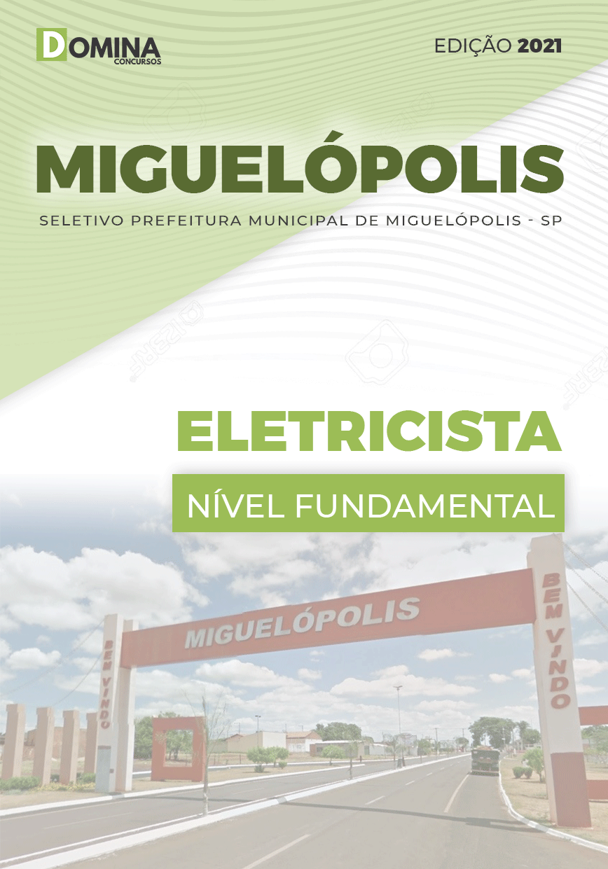 Apostila Seletivo Pref Miguelópolis SP 2021 Eletricista