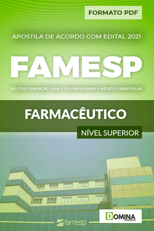 Apostila Processo Seletivo FAMESP 2021 Farmacêutico