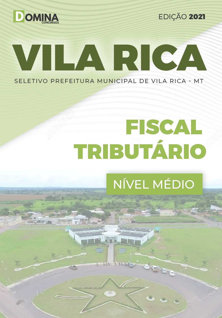 Apostila Seletivo Pref Vila Rica MT 2021 Fiscal Tributário