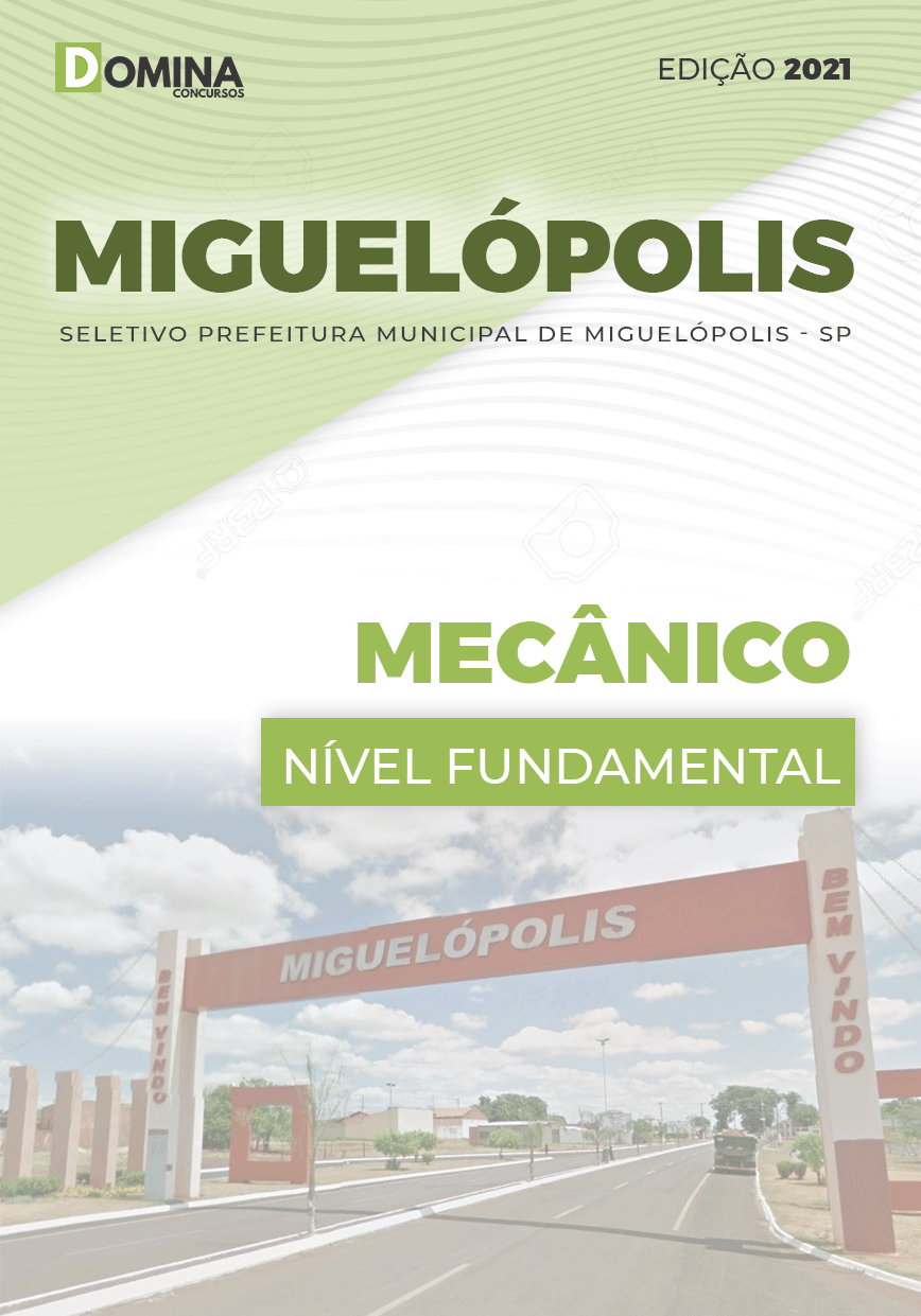 Apostila Seletivo Pref Miguelópolis SP 2021 Mecânico