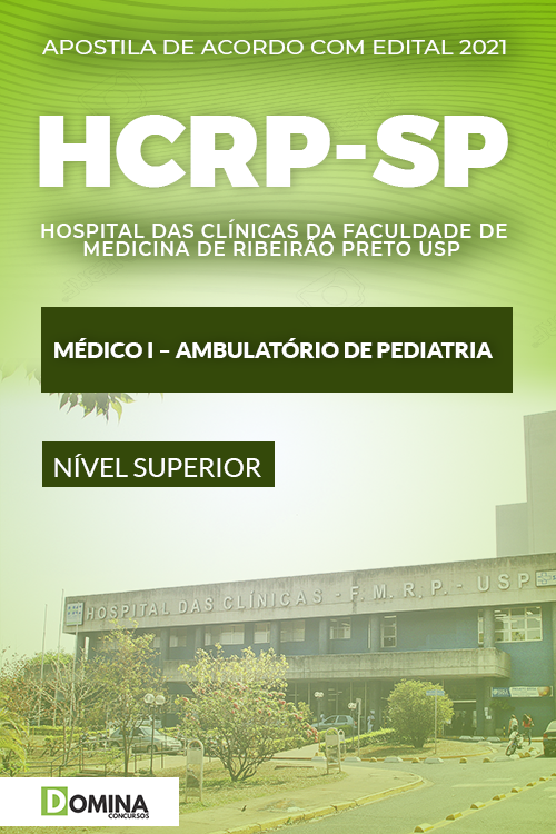 Apostila HCRP Ribeirão Preto SP 2021 Médico Pediatra