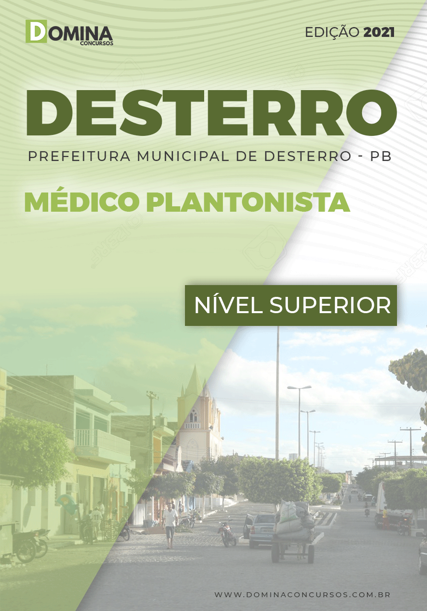 Apostila Concurso Pref Desterro PB 2021 Médico Plantonista