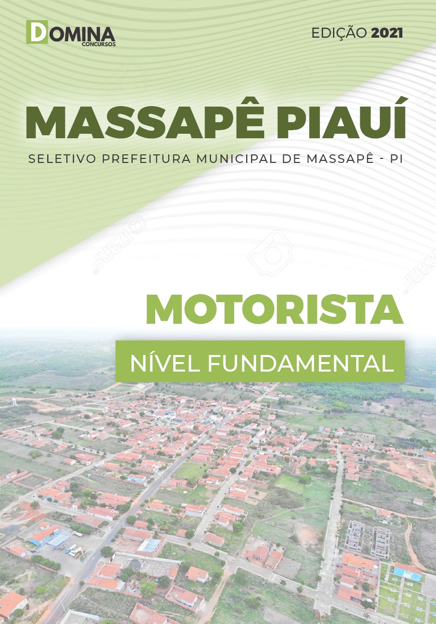 Apostila Seletivo Pref Massapê Piauí PI 2021 Motorista