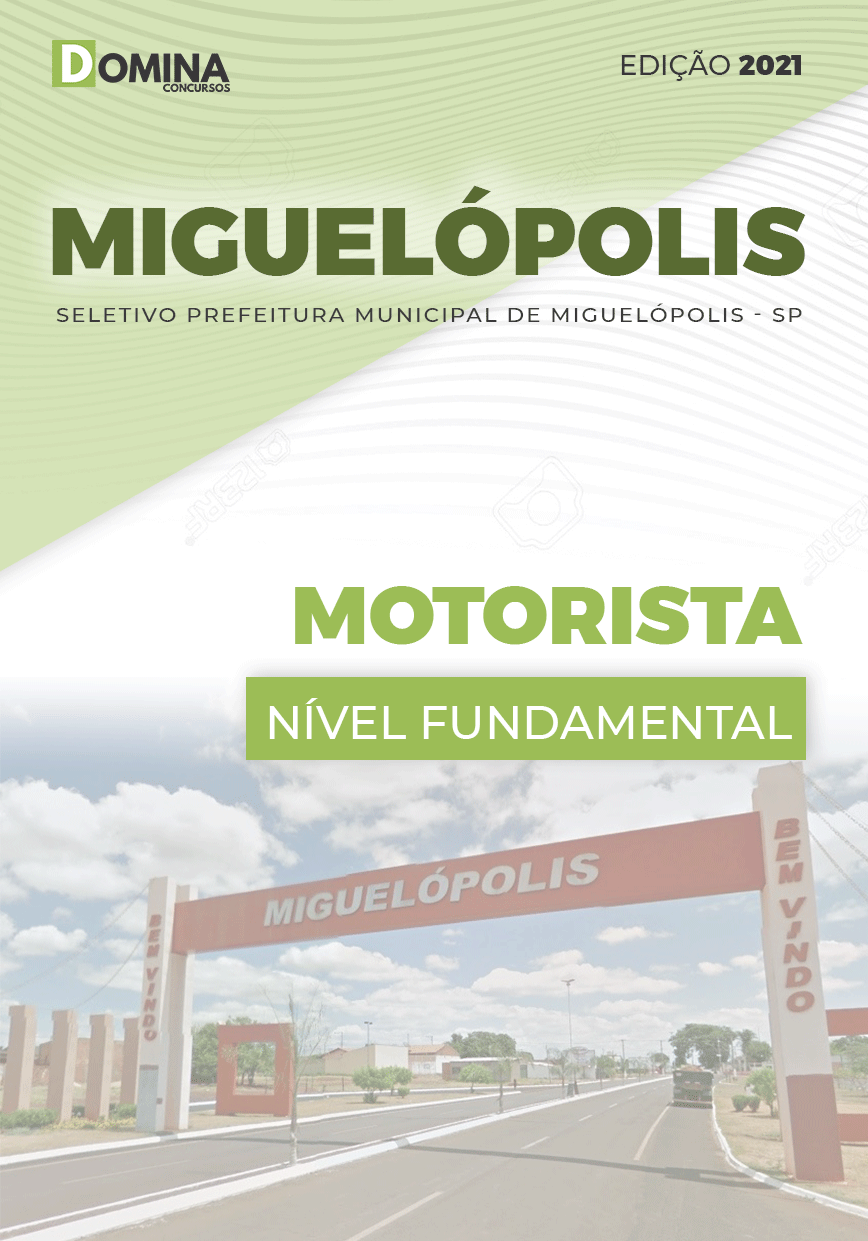Apostila Seletivo Pref Miguelópolis SP 2021 Motorista