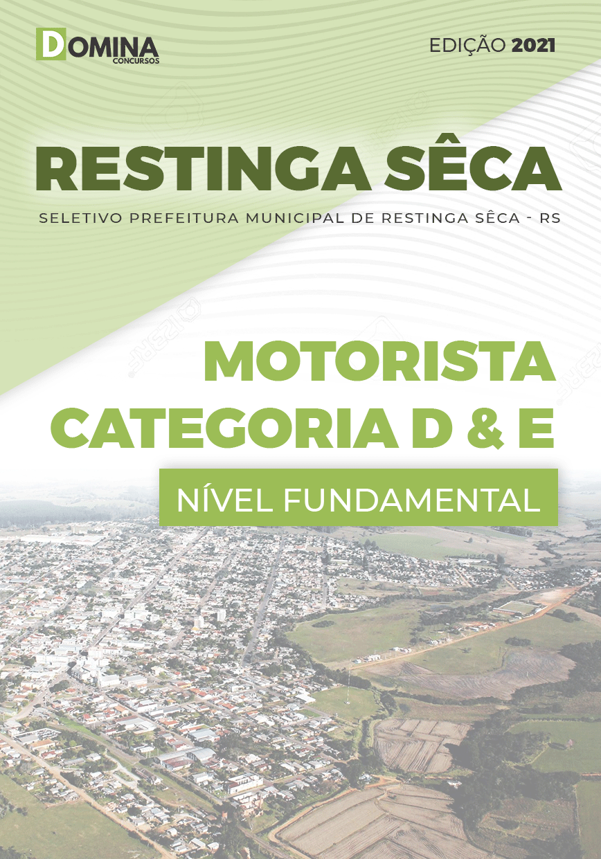 Apostila Pref Restinga Sêca RS 2021 Motorista Categoria D e E