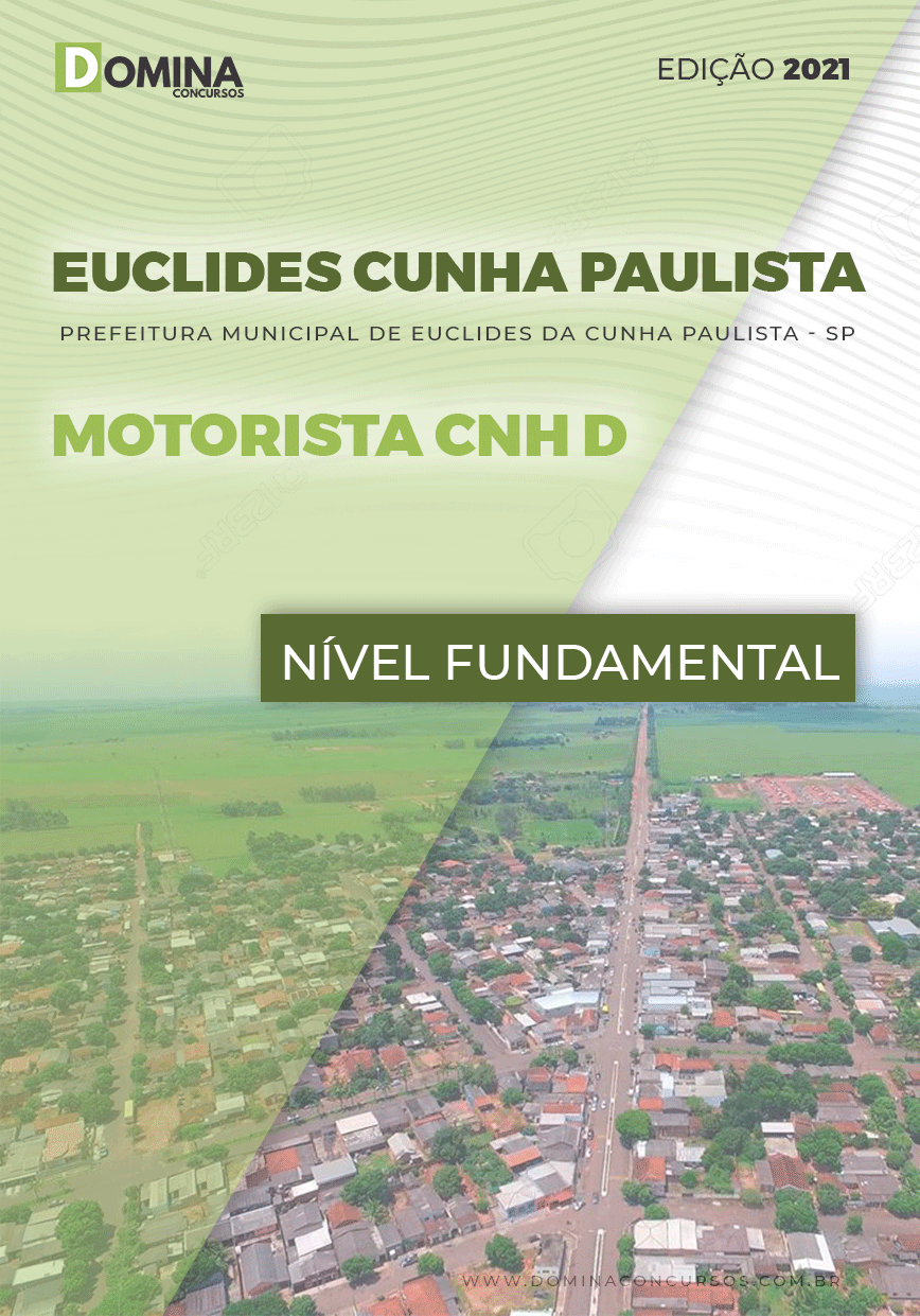 Apostila Euclides da Cunha Paulista SP 2021 Motorista