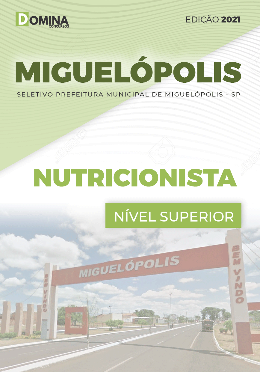Apostila Seletivo Pref Miguelópolis SP 2021 Nutricionista