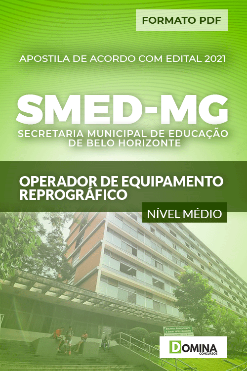 Apostila SMED MG 2021 Operador de Equipamento Reprográfico