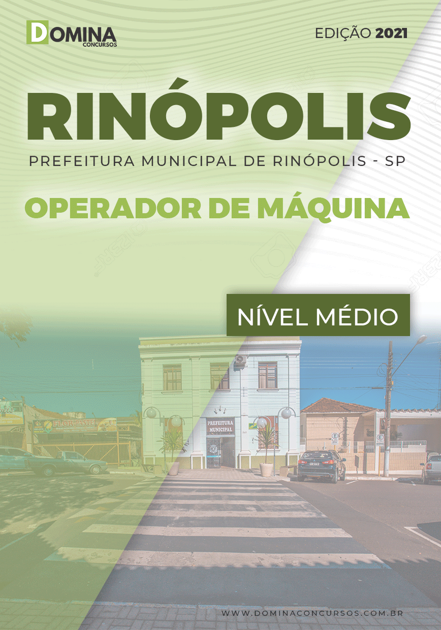 Apostila Concurso Pref Rinópolis SP 2021 Operador de Máquina