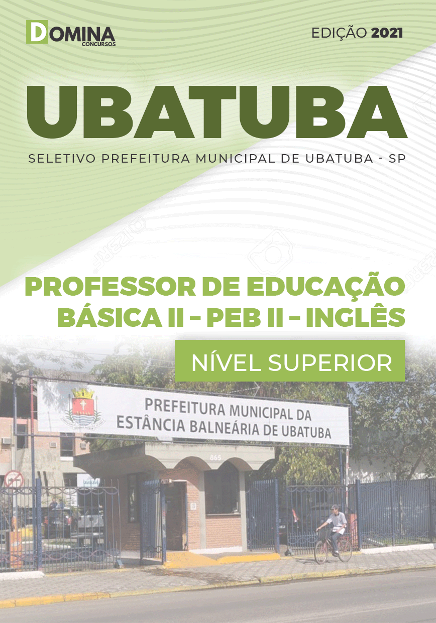 Apostila Pref Ubatuba SP 2021 Prof Educação Básica II Inglês