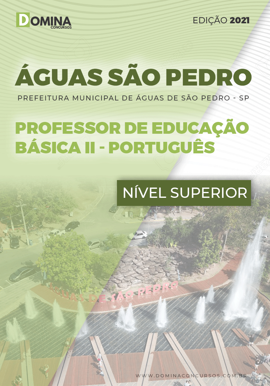 Apostila Pref Águas São Pedro SP 2021 Prof Básica II Português