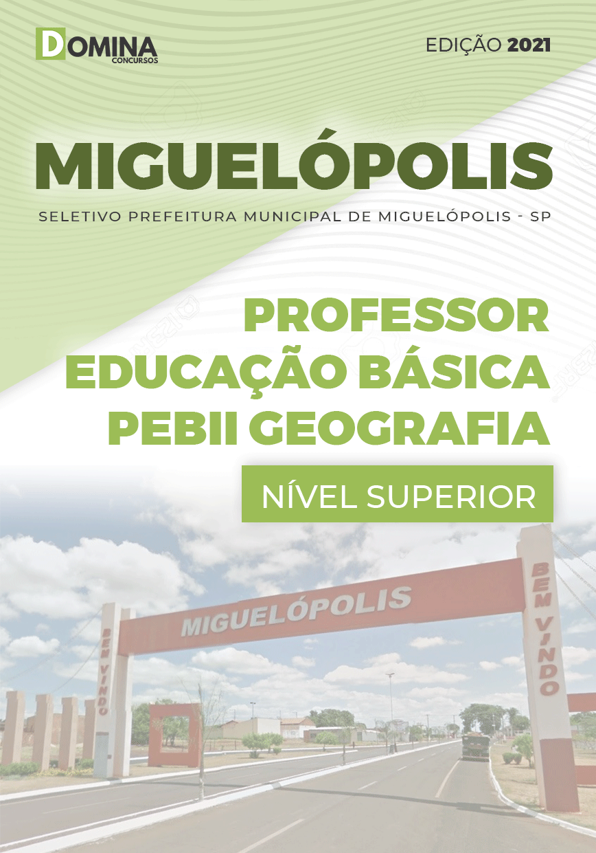 Apostila Pref Miguelópolis SP 2021 Professor Geografia