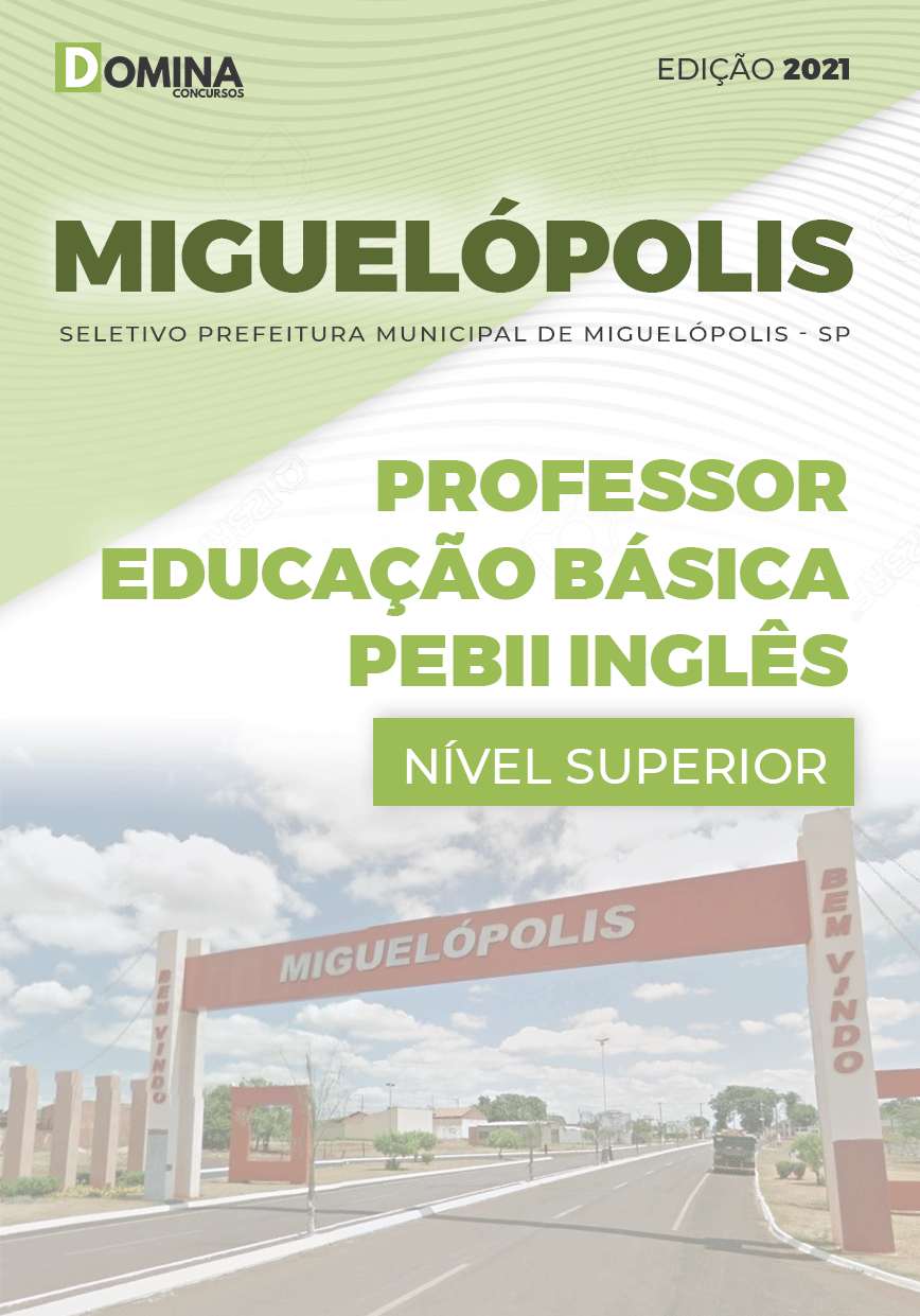 Apostila Seletivo Pref Miguelópolis SP 2021 Professor Inglês