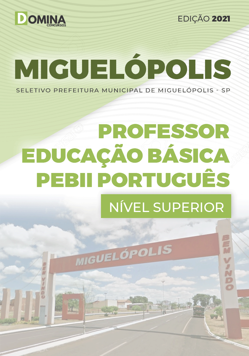 Apostila Seletivo Pref Miguelópolis SP 2021 Professor Português
