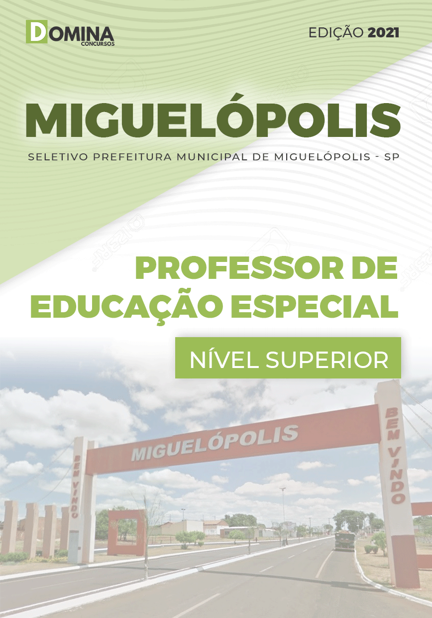 Apostila Pref Miguelópolis SP 2021 Professor Educação Especial
