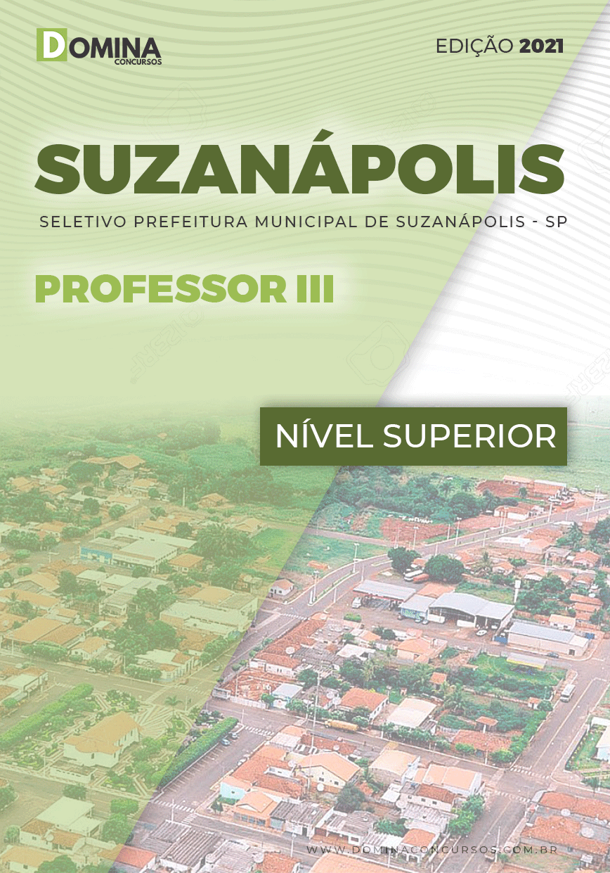 Apostila Seletivo Pref Suzanápolis SP 2021 Professor III