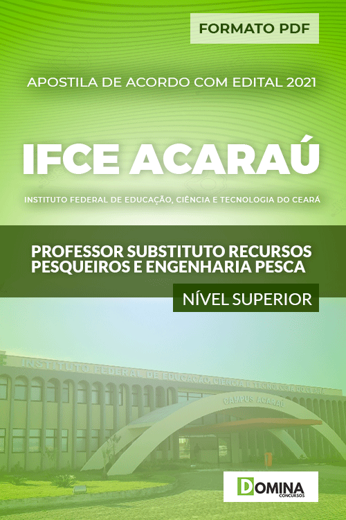 Apostila IFCE Aracaú 2021 Professor Substituto Engenharia Pesca