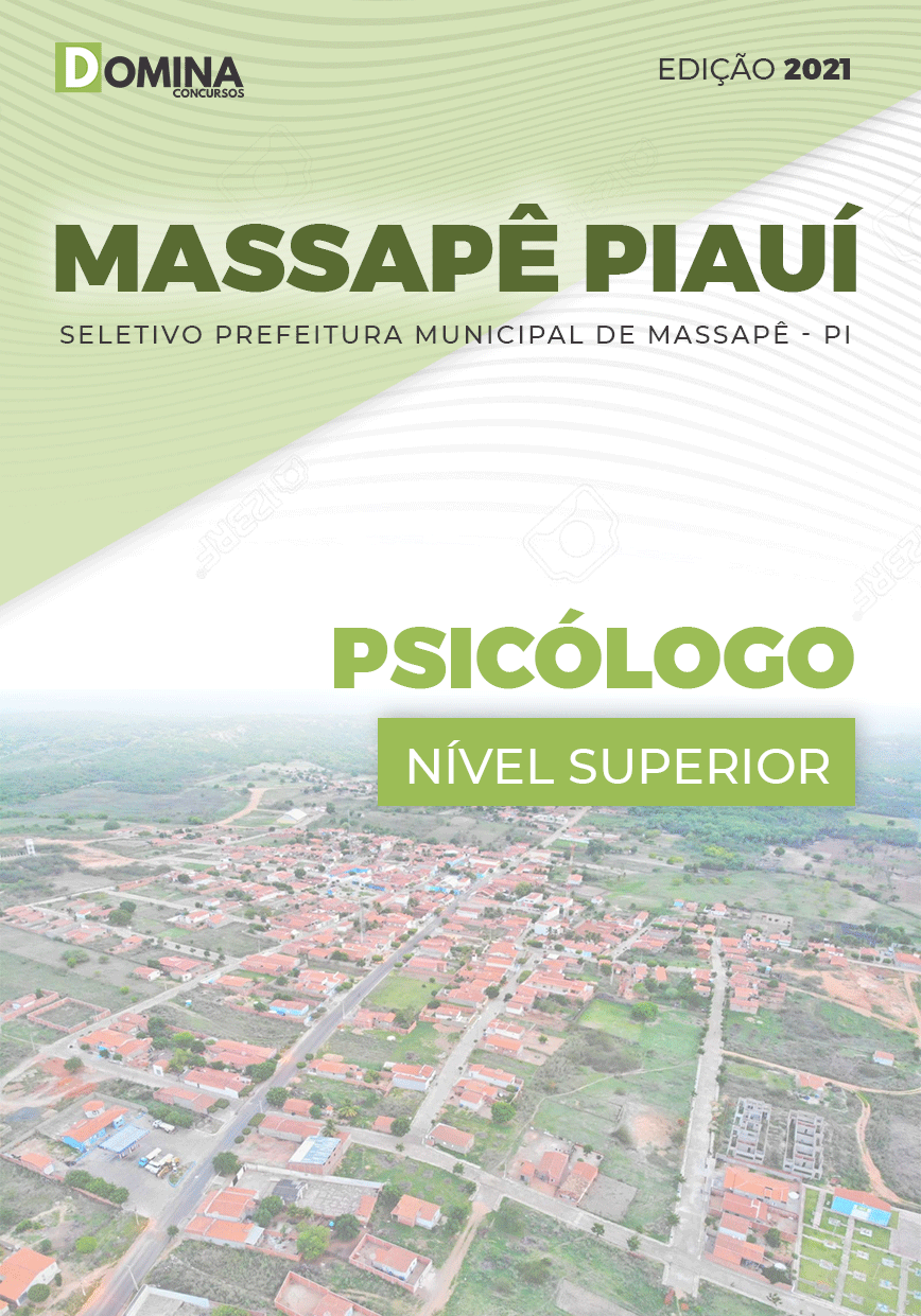 Apostila Seletivo Pref Massapê Piauí PI 2021 Psicólogo