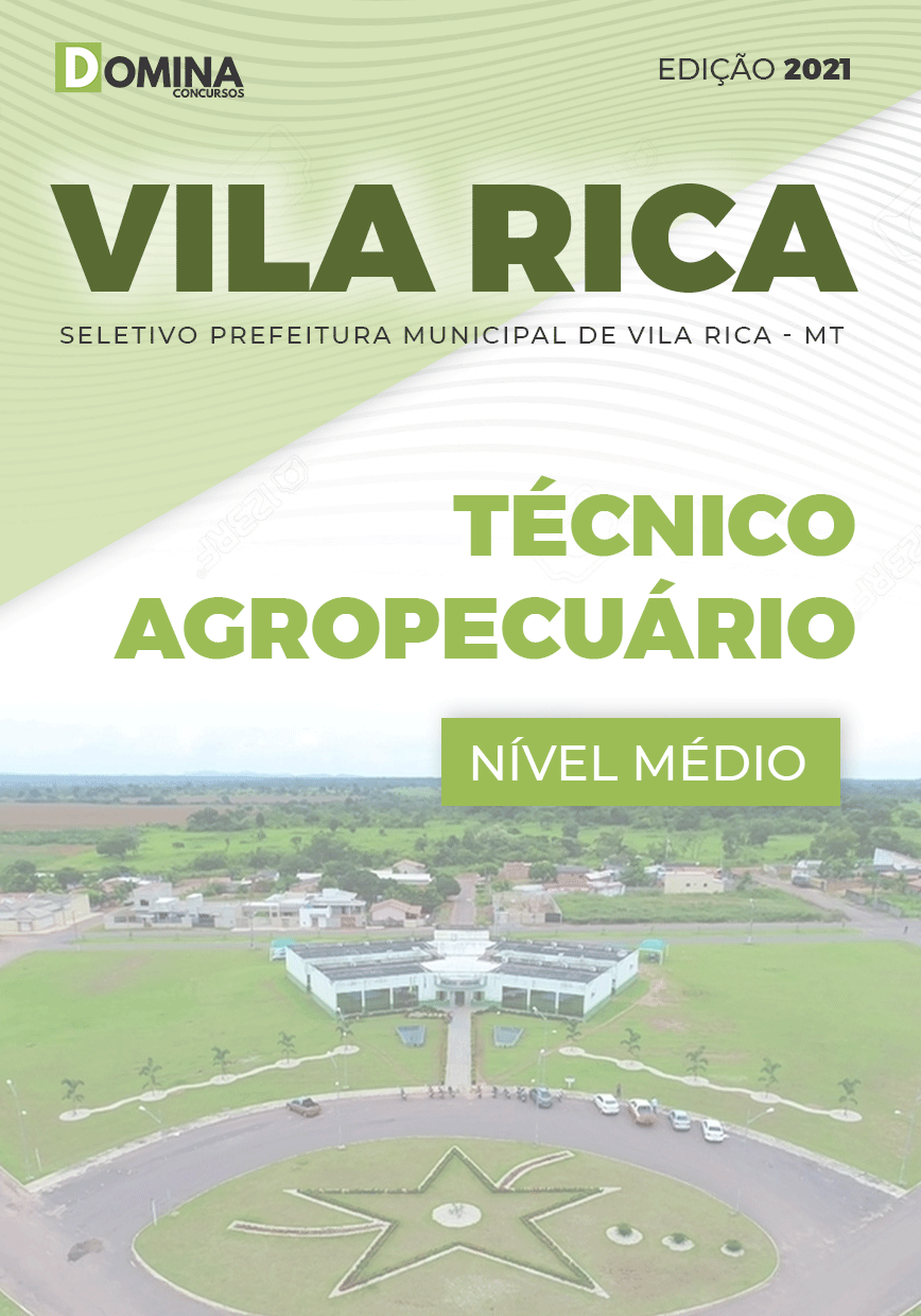 Apostila Seletivo Pref Vila Rica MT 2021 Técnico Agropecuário
