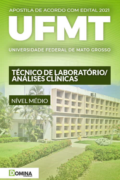 Apostila Concurso UFMT 2021 Técnico de Laboratório Análises Clínicas