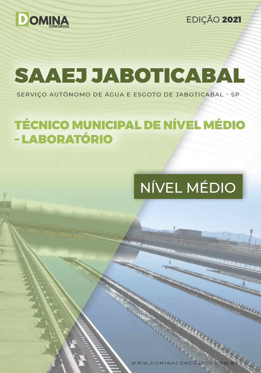 Apostila SAAEJ Jaboticabal SP 2021 Técnico de Laboratório