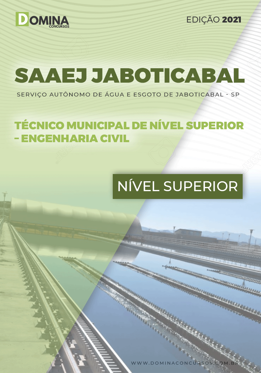 Apostila SAAEJ Jaboticabal SP 2021 Engenharia Civil