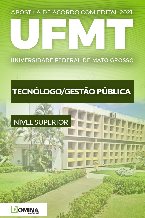 Apostila Concurso UFMT 2021 Tecnólogo Gestão Pública