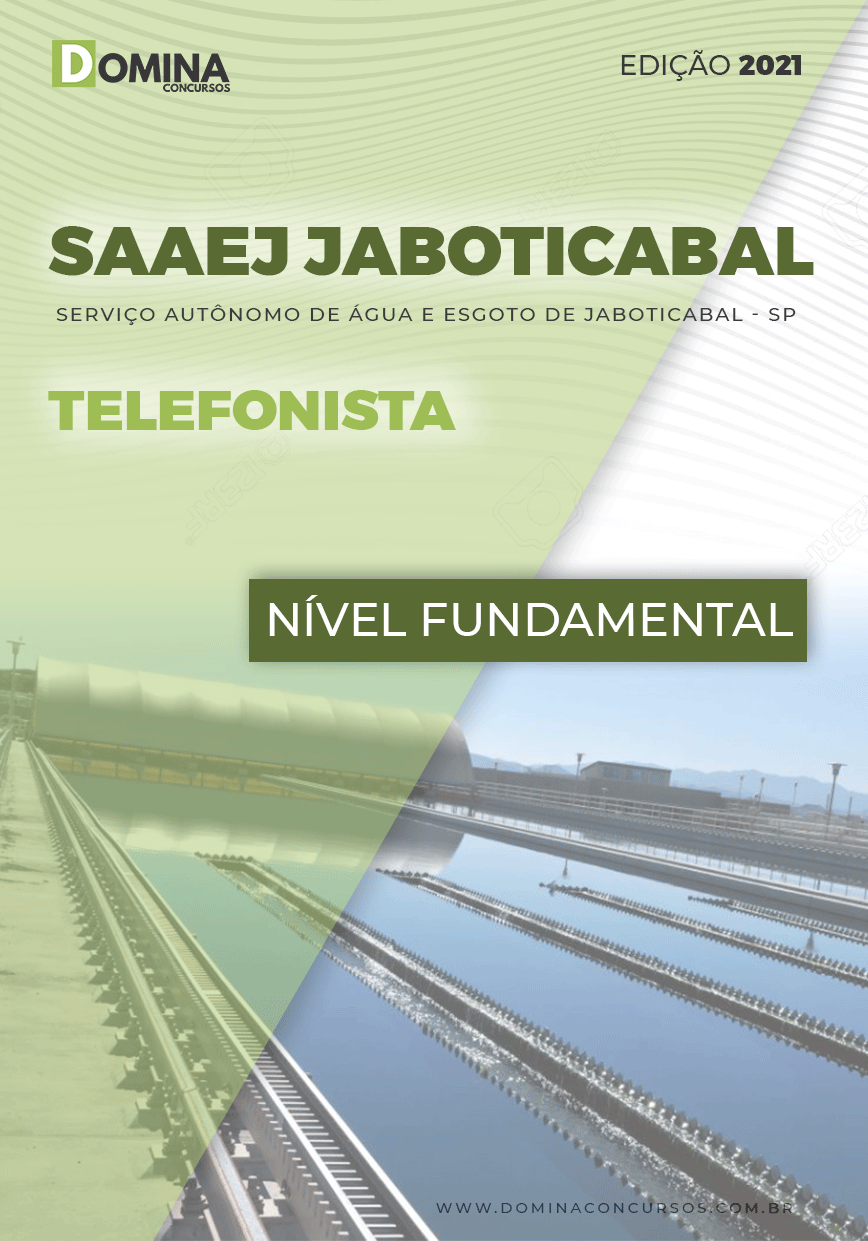 Apostila Concurso SAAEJ Jaboticabal SP 2021 Telefonista