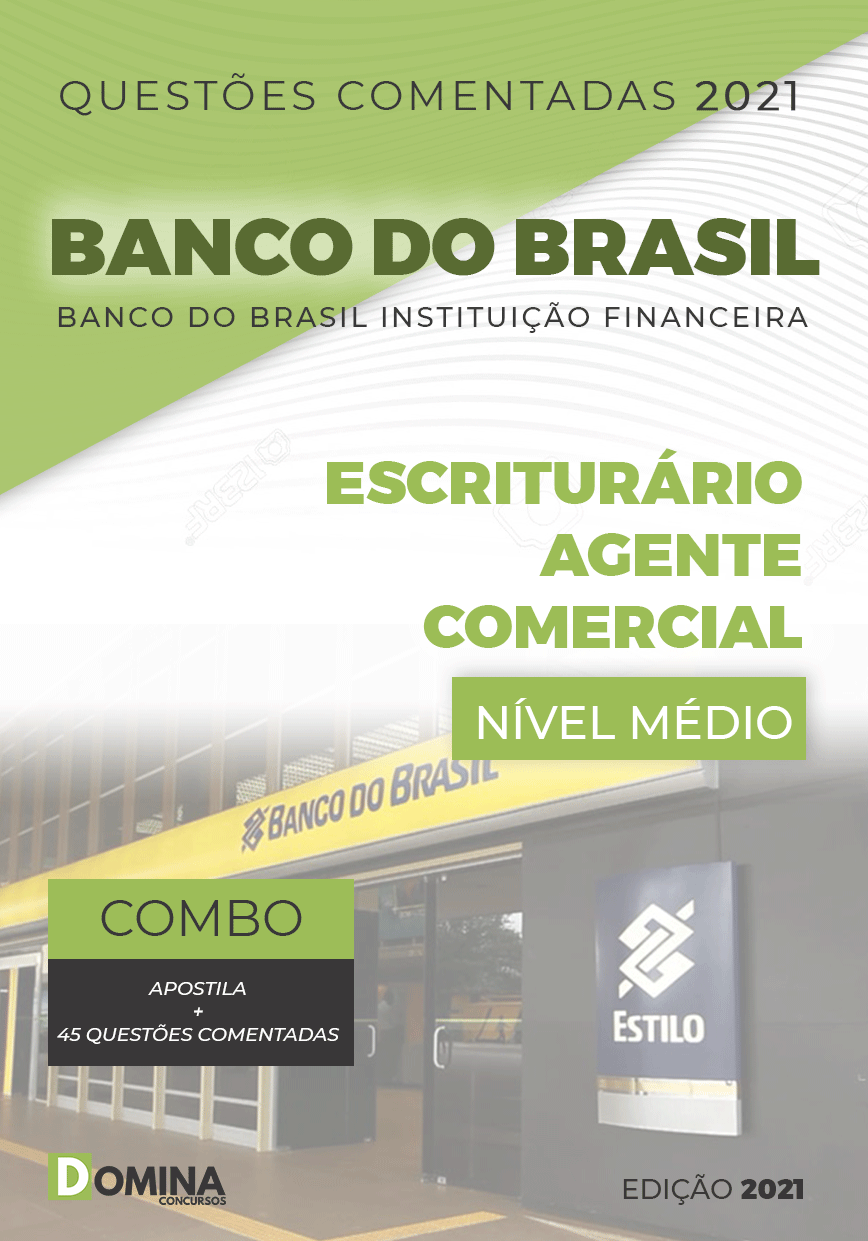 Apostila Banco do Brasil BB 2021 Escriturário Agente Comercial