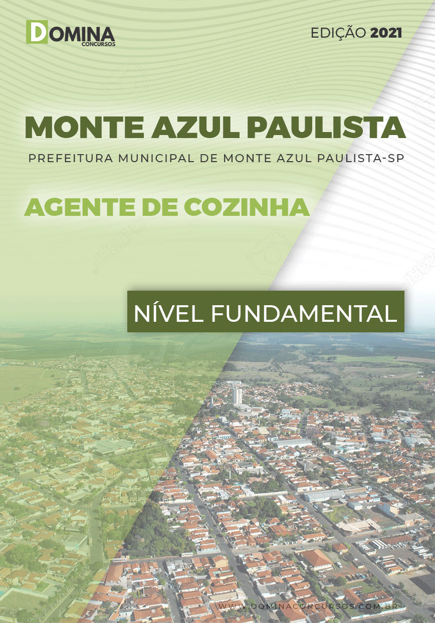 Apostila Pref Monte Azul Paulista SP 2021 Agente de Cozinha