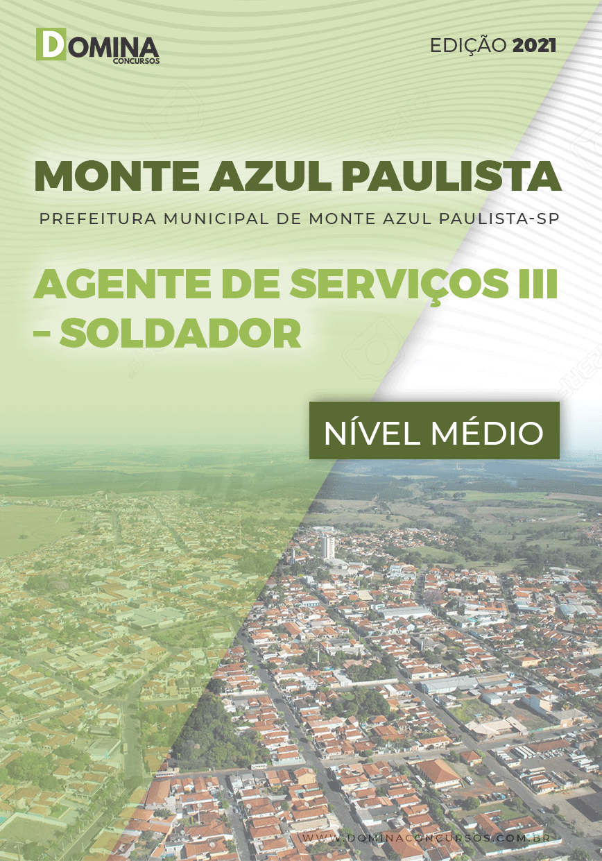 Apostila Pref Monte Azul Paulista SP 2021 Agente III Soldador